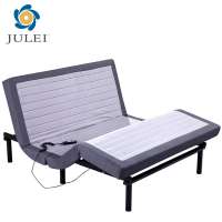 Comfortable soft fabric cushion stainless steel frame adjustable bed